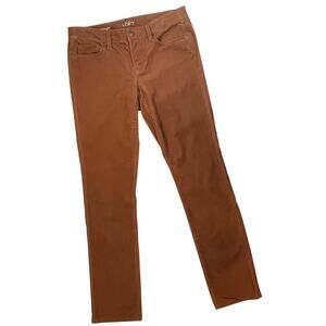 LOFT Modern Straight Corduroy Pants Women’s 4 Brown Stretch Casual office preppy